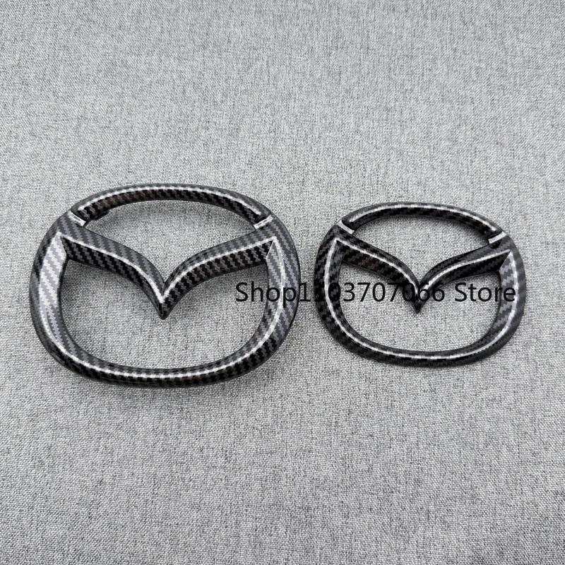 MAZDA CX-50 Logo ABS Black Carbon 2023 2024 2025 Car Hood Front Grill Rear Trunk Emblem Badge Sticker CX50 Accessory Refit