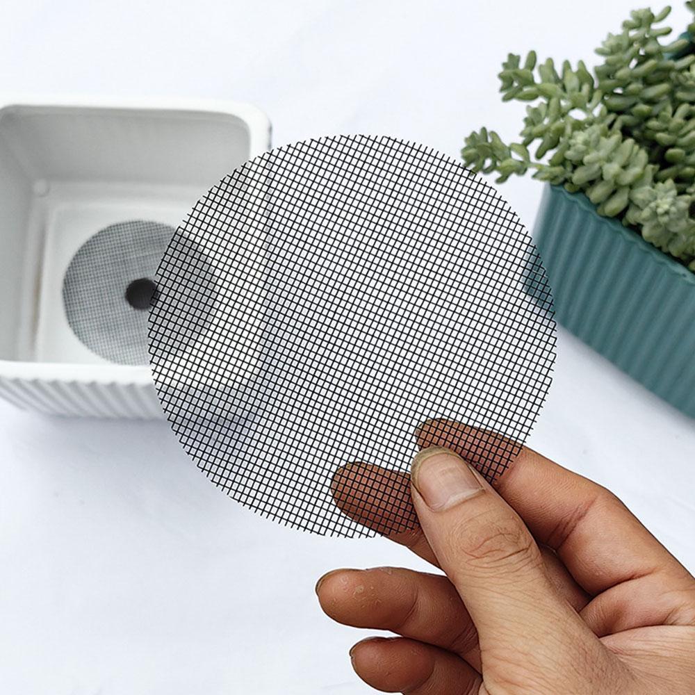 50Pcs Bonsai Pot Mesh Pad Breathable Drainage Grid Mat for Plant Care Soil Protection Eco-Friendly Gardening Tools DIY Supplies