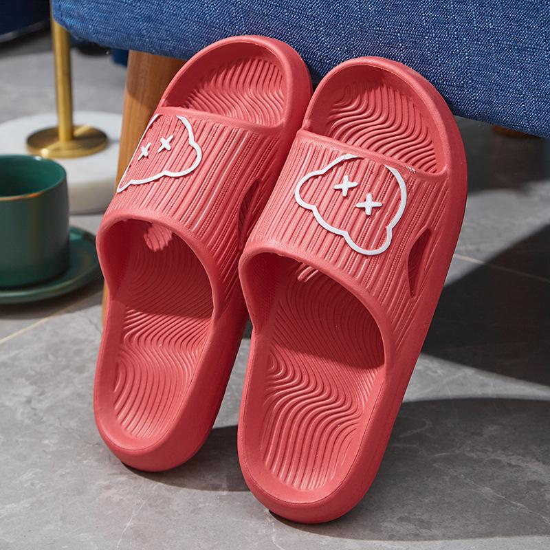 Hausschuhe Damen Sommer weiche Sohle rutschfest Zuhause Indoor Haushalt Badezimmer Hotel Bad kühlende Hausschuhe Herren Außenschuhe