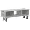 Concrete Grey TV Stand 100 X 35 X 35 Cm Particleboard