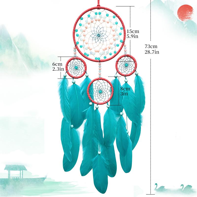 Dream Catcher Hand-woven Wind Chime Wall Hanging Ornaments For Living Room Bedroom Birthday Holiday Gifts Home Decoration Crafts