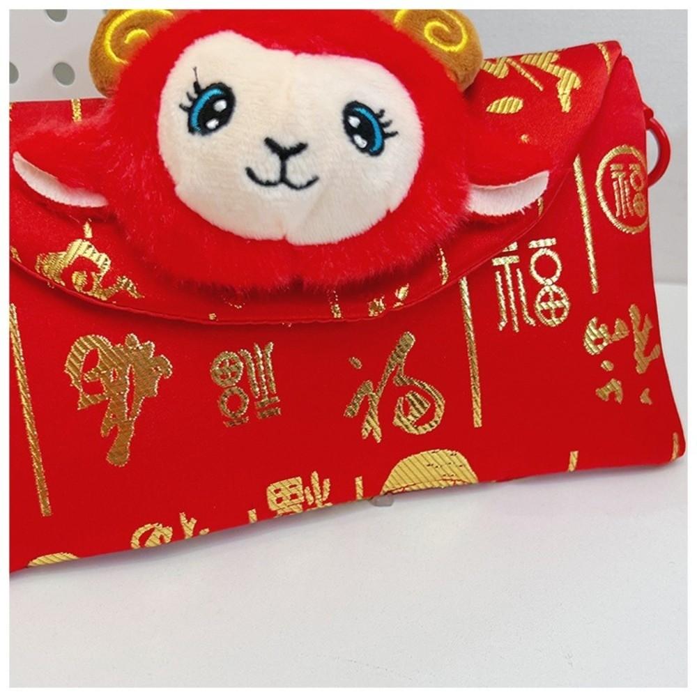 Thickened Lucky Red Pocket Cartoon New Year Red Envelope Money Packing Bag  Chinese New Year Gift