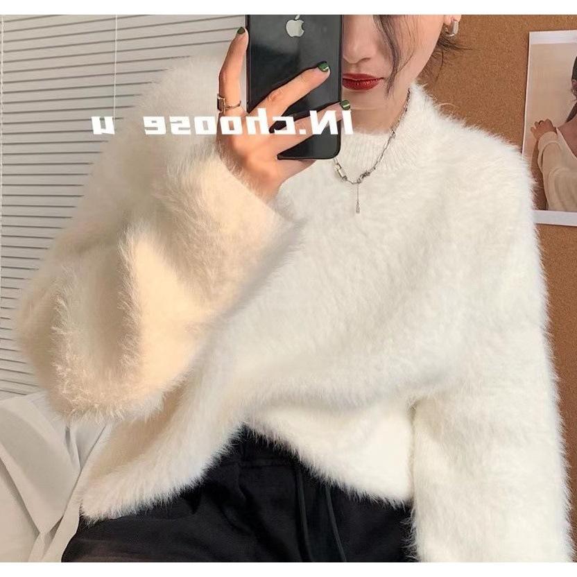 Knitted Cropped Women's Sweaters Cardigan Long Sleeve Sweater Coat Autumn Winter Chic Casual Outerwear Knitwear Top