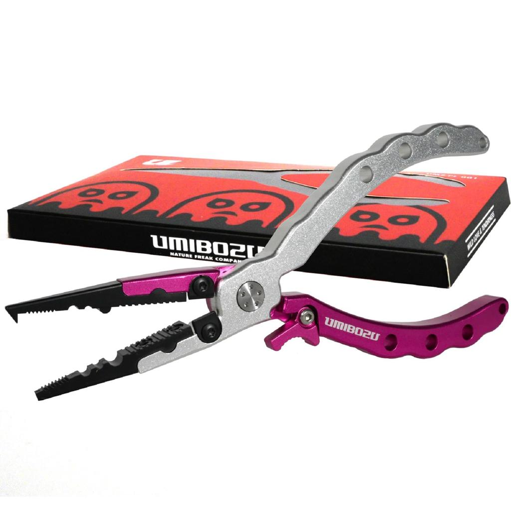 Umibozu Fishing Made In Hook Line Safety Rope Stainless High Pliers, Japan, Rust-Resistant, Multi-Function, Remover, Cutter, Included, Steel,