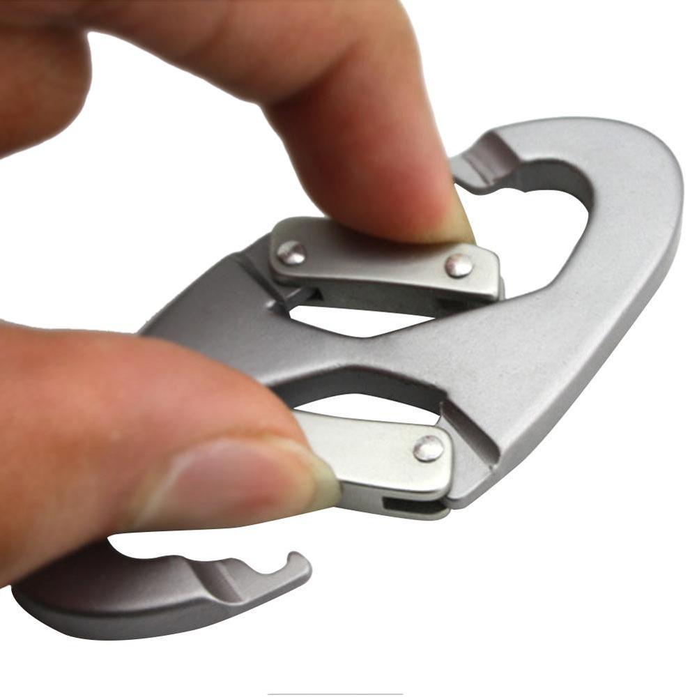 Mini Safe Survival Clip Multi Tool Mountaineering Locking 8 Shape Hook Carabiner Carabiners Clip
