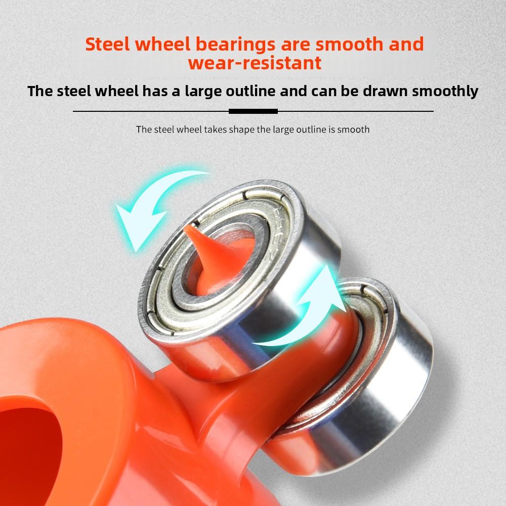 Multifunctional Woodworking Measuring Irregular Contour Marking Ruler Contour with Lock Adjustable Irregular Arc Precise Measurement Tool