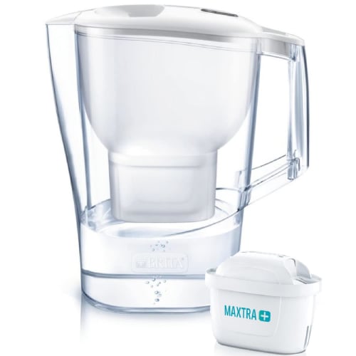 BRITA Water Filter, Jug-Style, PFOS/PFOA Removal Tested, Filtered Water Capacity: 1.75L (Total Capacity: 3.5L), Includes One Aluna XL Maxtra Plus Pure