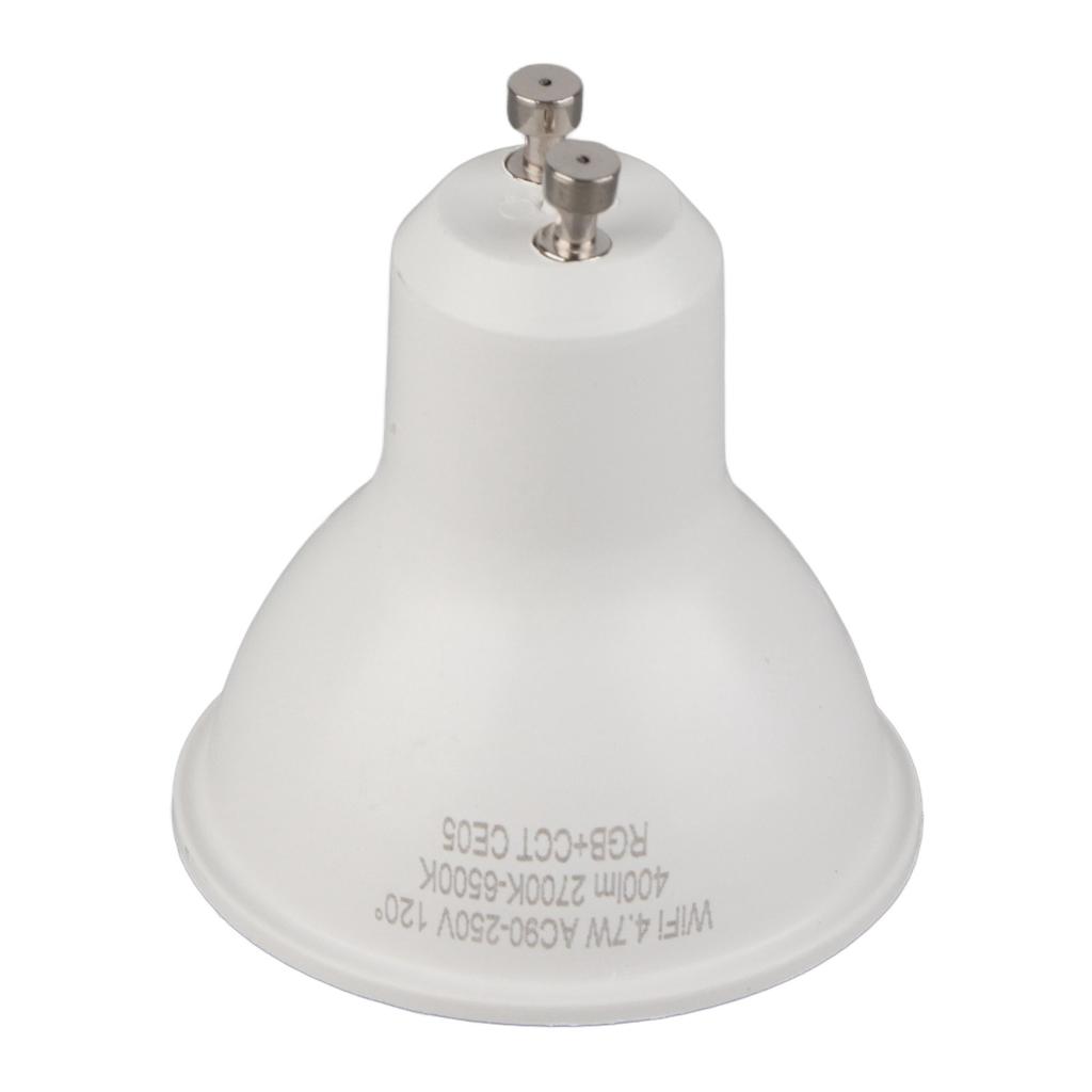 Smart LED Bulb RGB WW Dimming Function GU10 Interface WiFi Smart Dimmable LED Bulb for Home Office Hotel AC90‑250V