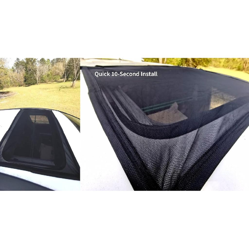 Kaskawise Car Sunroof Sun Shade,Magnetic Screen Breathable Mesh Cover For Camping & Parking,Quick Tall UV Protection Screen For Moonroof & Side