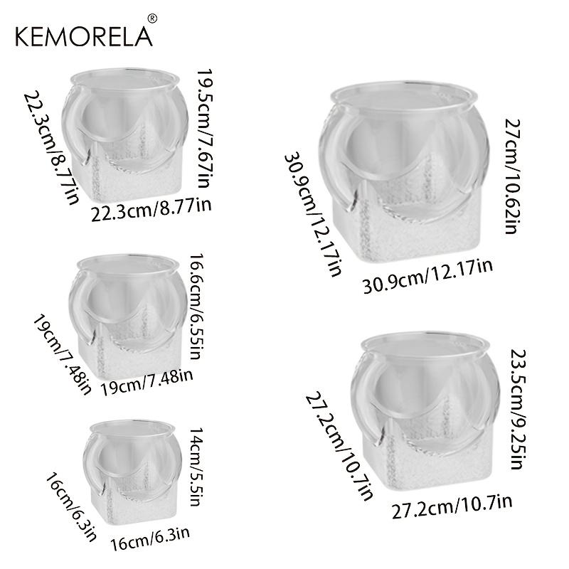 1PCS Round Shatterproof & Scratch-Resistant High-Transparency Fish Tank - Small Desktop Hydroponic Goldfish Tank for Office Home