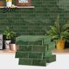 Self Adhesive Mosaic Wall Decor 8PCS Faux Brick Stickers Waterproof Decals Moisture-proof Easy 3D Decals Peel And Stick Tile Stickers for