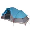 Dome Family Tent for 9 People Blue Waterproof
