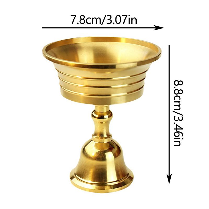 1PC Copper Butter Lamp Holder Photography Anniversary Decor Long Lamp Candle Holder Home Decoration Candle Holder Table Decor
