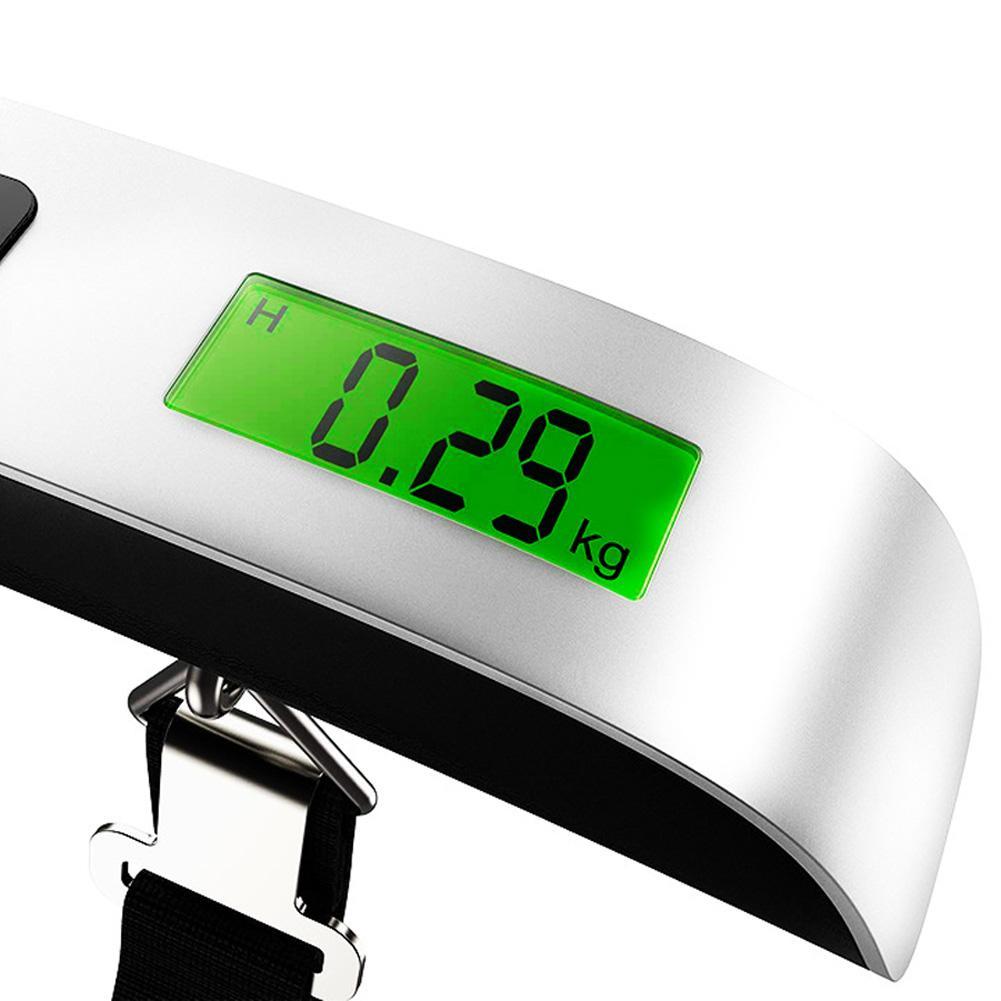 Přenosná digitální váha na zavazadla 50 kg/110 lb LCD displej Kapesní elektronický kufr Cestovní váha Váha Váha zavazadel
