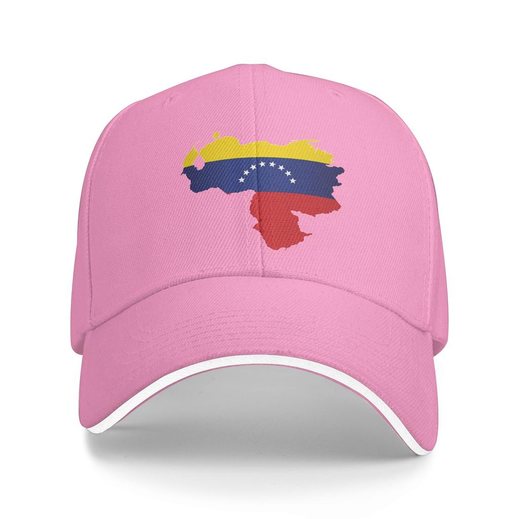 Women Unisex Venezuela Map Outdoor Hat Venezuelan Adjustable Cap Casual Baseball Cap Golf Hats