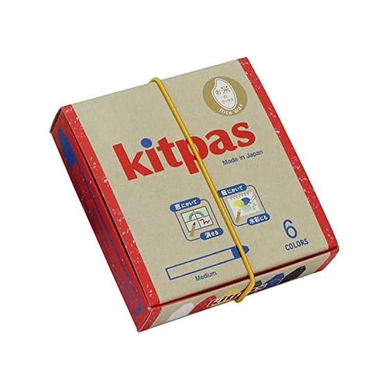 Nippon Rikagaku Kitpas Medium 6 Colors Rice Wax KMRW-6C