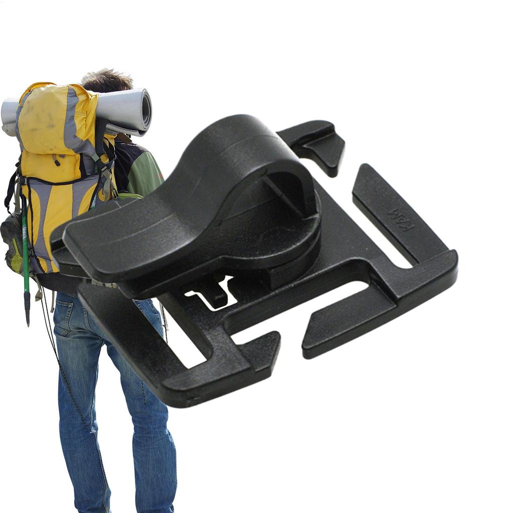 D-buckle Drink Tube Clip 360 Degree Rotatable Water Bladder Bag Clip Quick Release Clamp Backpack Accessories for Camping Hiking