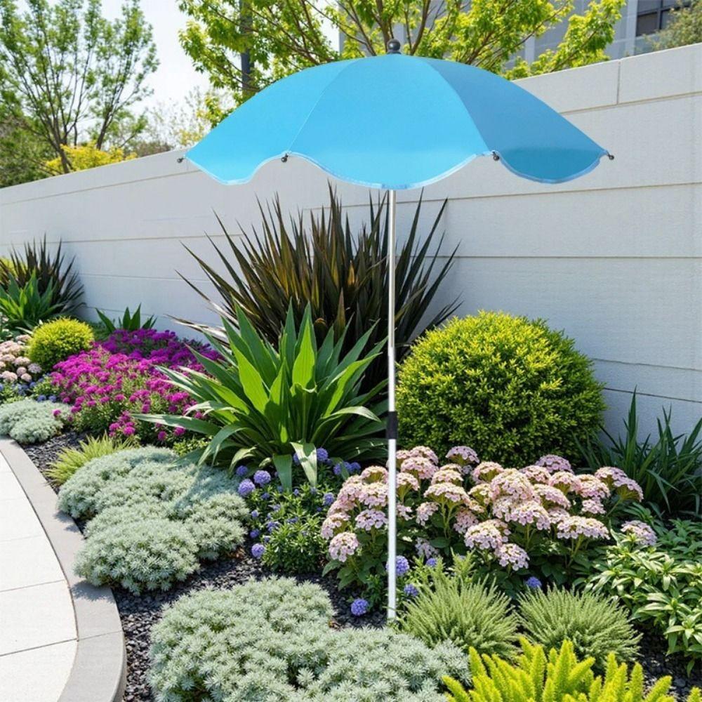 65cm Telescopic Plant Umbrellas Larger Garden Umbrella Shade Sturdy Plants Shade Cover  for Yard