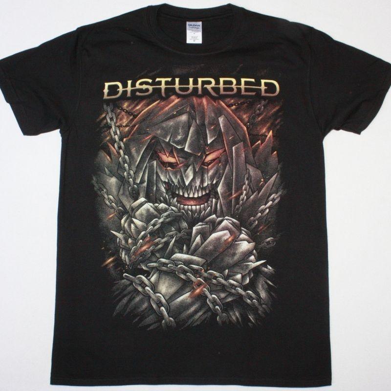 Vtg DISTURBED Band FIRE IT UP Heavy Cotton Black All Size T Shirt For Men AG275 S