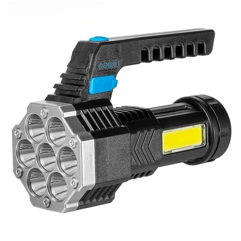 

Потужні акумуляторні світлодіодні ліхтарі 7/4LED Кемпінговий ліхтар з COB бічним світлом Легке зовнішнє освітлення ABS матеріал 7LED 1500LM