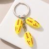 Creative Corn Vegetable Keychain Cute Bag Pendant for Kids Students and Couples Couple Family Keychain Pendant