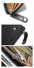 Black Adult Tochigi Leather Long Wallet Wallet Long Wallet Long Wallet with Coin Purse Long Wallet Round Zip Round Zipper Leather Genuine Leather