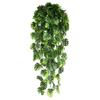 80cm Length Artificial Hanging Vines Plastic Leaves Green Color Artificial Plant Decor 5 Heads Hanging Design