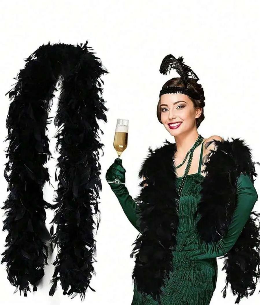 Xq We Wantice Orange Diy Natural 90G Turkey Feathers Boas For Crafts Shawl Clothing Sewing Wedding Decoration Carnival Wedding Accessories Exquisite 2M
