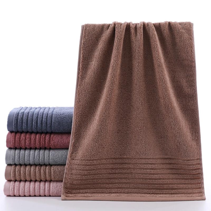 Plain bamboo fiber bath towel 480g thickened adult soft couple beach towel