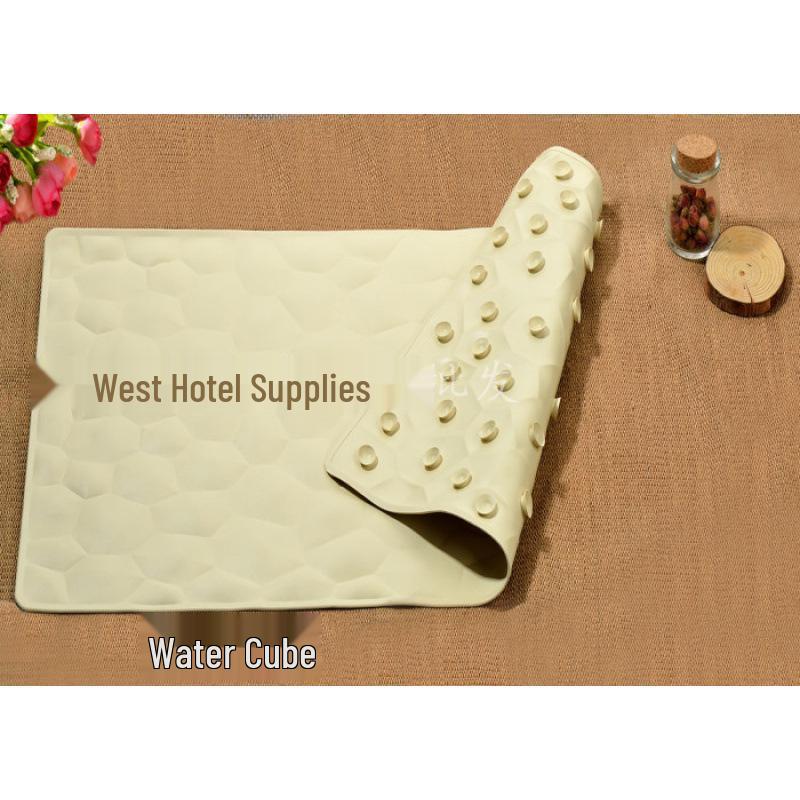 European-Style Anti-Slip Rubber Bathroom Mat for Hotels and Guesthouses