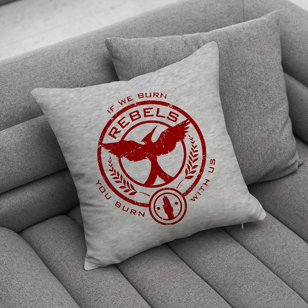 The HHunger GGames Print Pattern Sofa Cushion Cover Pillowcase Home Party Car Bedding