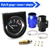 Water Temp Gauge 52MM LED 40-120 Celsius 1/8 NPT Sensor 12V Universal Car Motor Water Temperature Gauge