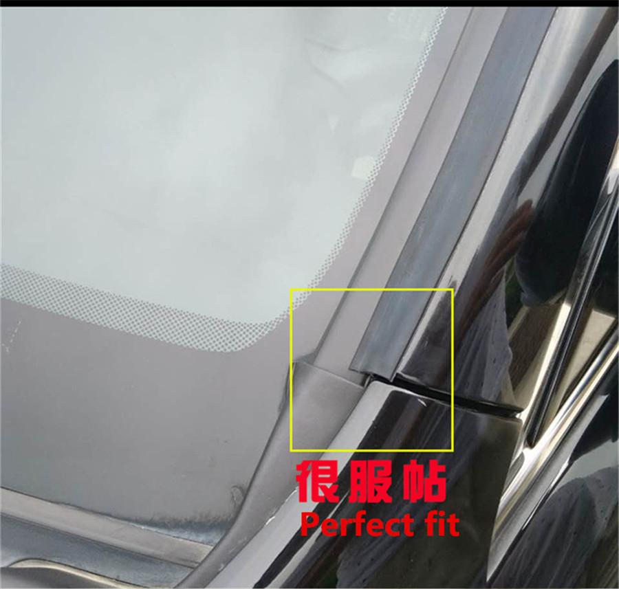 5M Car Windshield Waterproof Seal Edge Trim Rubber Soundproof Weatherstrip Black