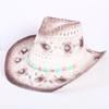 Popular sombrero de vaquero occidental hueco clásico europeo y americano, moda para hombre y mujer, sombrero de paja transpirable para vacaciones, protección solar