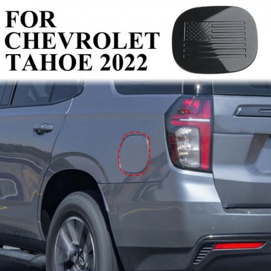 Накладка на лючок бензобака в стиле карбона для Chevrolet Tahoe Suburban