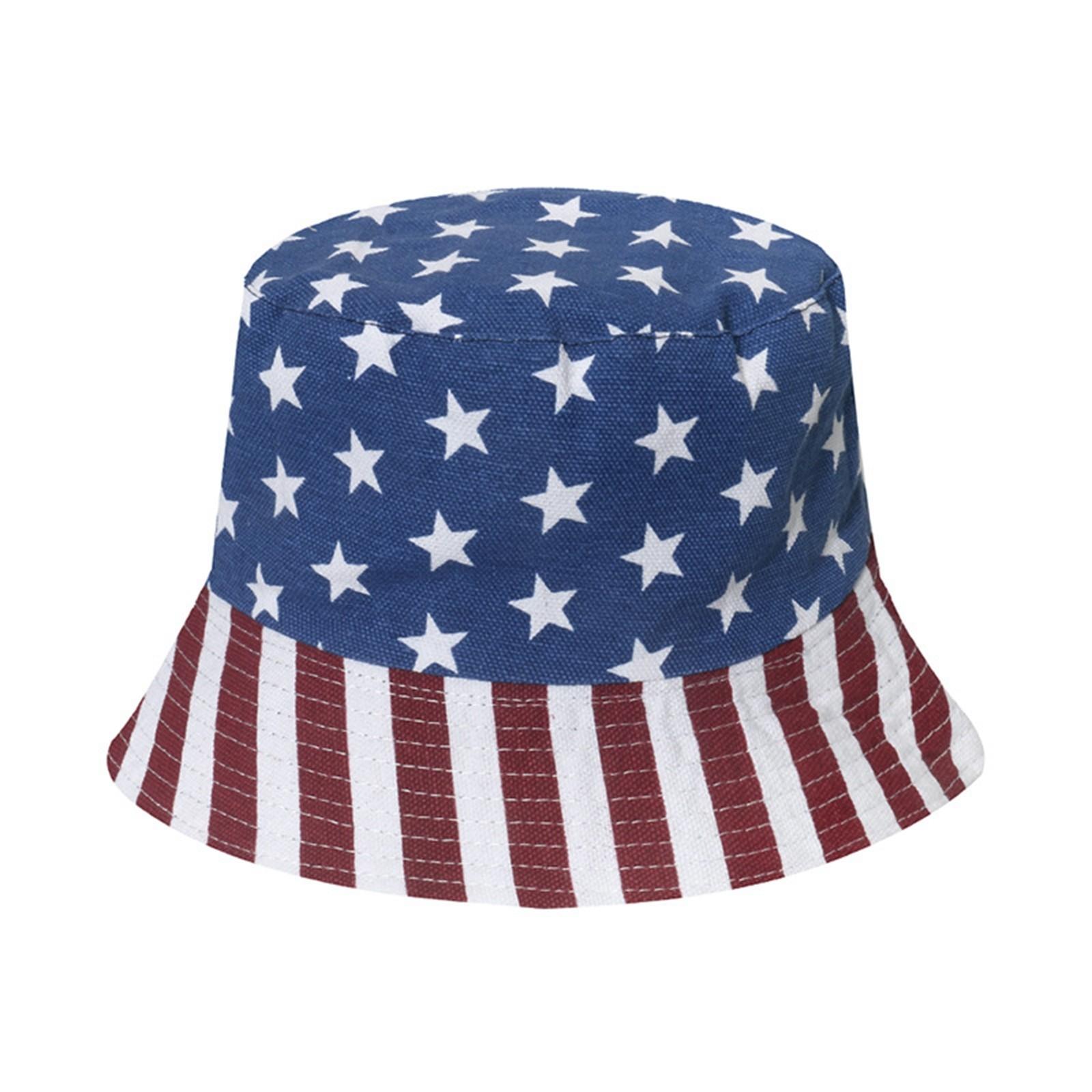 

Шляпа-ведро ко Дню независимости. Рыбацкая шляпа. Двусторонняя шляпа унисекс. Шляпа для активного отдыха. One Size