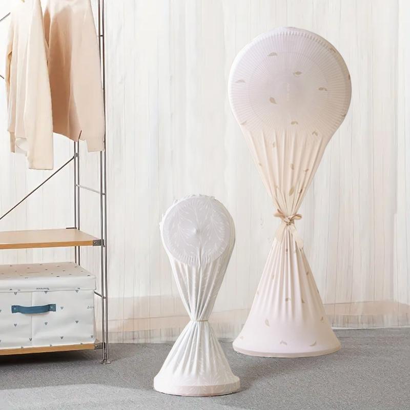 1PC Fan Dust Cover Washable Elastic Cloth Cover Universal Fully Wrapped Cover Storage Cover Fabric Cover Waterproof 2 Styles
