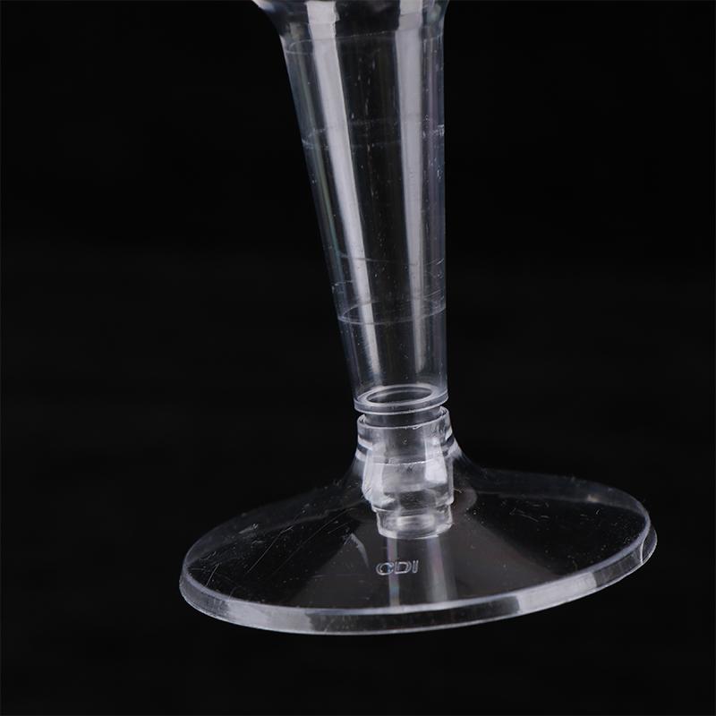 10 ks Plastové čiré šampaňské pohárky na koktejlový bar Sklenice na toasty Nádobí na narozeninovou oslavu výročí svatby