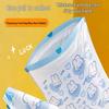 Super Cute Blue Heart Rabbit Drawstring Trash Bags - Thickened, Large, Cartoon Design for Kitchen & Household Use