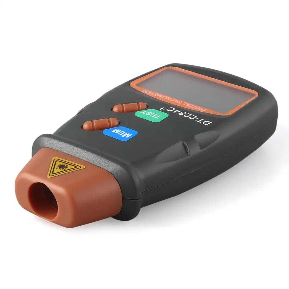 Dt2234C + Digital Laser Tachometer Rpm Meter Non-Contact 2.5Rpm-99999Rpm/min Lcd Display Speed Tester Photoelectric Tachometer