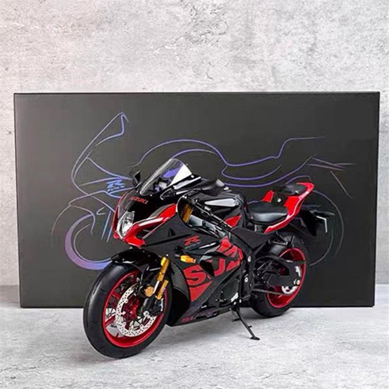 1/12 Suzuki GSX-R1000R Alloy Sports Motorcycle Model Diecast Street Cross-Country Motorcycle Model Sound and Light Kids Toy Gift