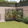 Garden Planter 5 Pcs Black 120 X 120 X 125.5 Cm