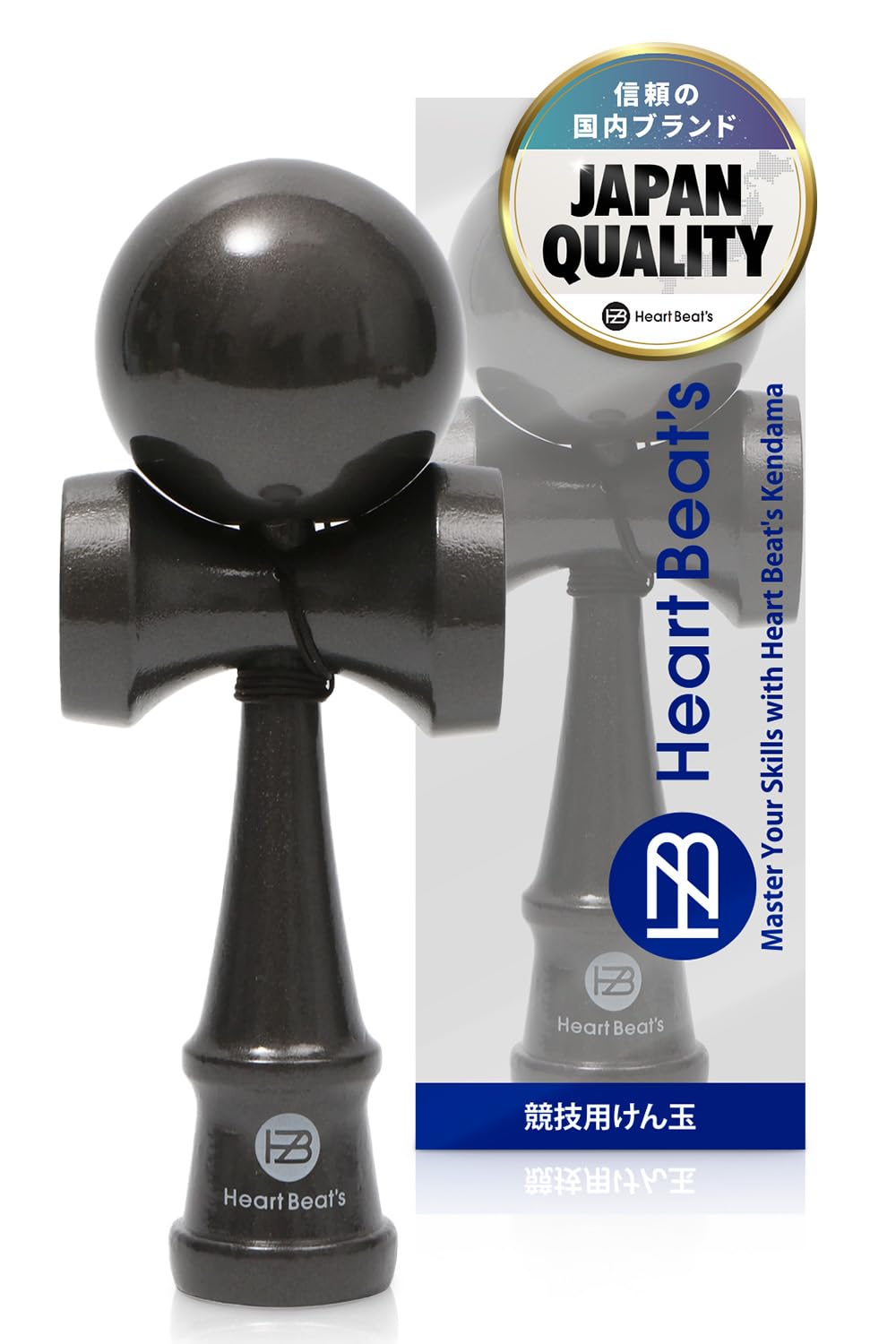 

Monochrome color for competitive Kendama folk matte mystical all gunmetal finish tricks! Kendama, craft, finish, monochrome, [Heart Beat s]