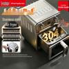 Liren Steel Pro Air Fryer with Visible Window & Dual Heat Source