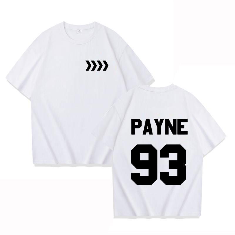

Новая мода Liam Payne Tribute Rap Payne 93 Print унисекс женские летние футболки с коротким рукавом L белый
