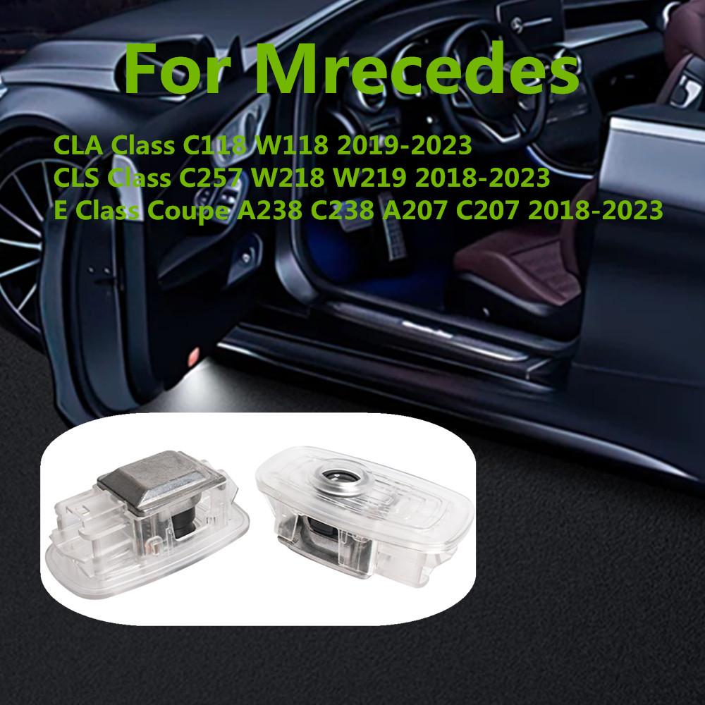 NEW LED Car Door Projector Ghost Shadow Welcome Light Accessories For Mercedes Benz W218 W219 C238 A207 C207 CLA C118 C257 W118