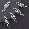 15 Pieces of Zinc Alloy Snake Shaped Spacer Beads, Large Hole Decorative Beads, Unique Style, Very Suitable for DIY Jewelry Prod