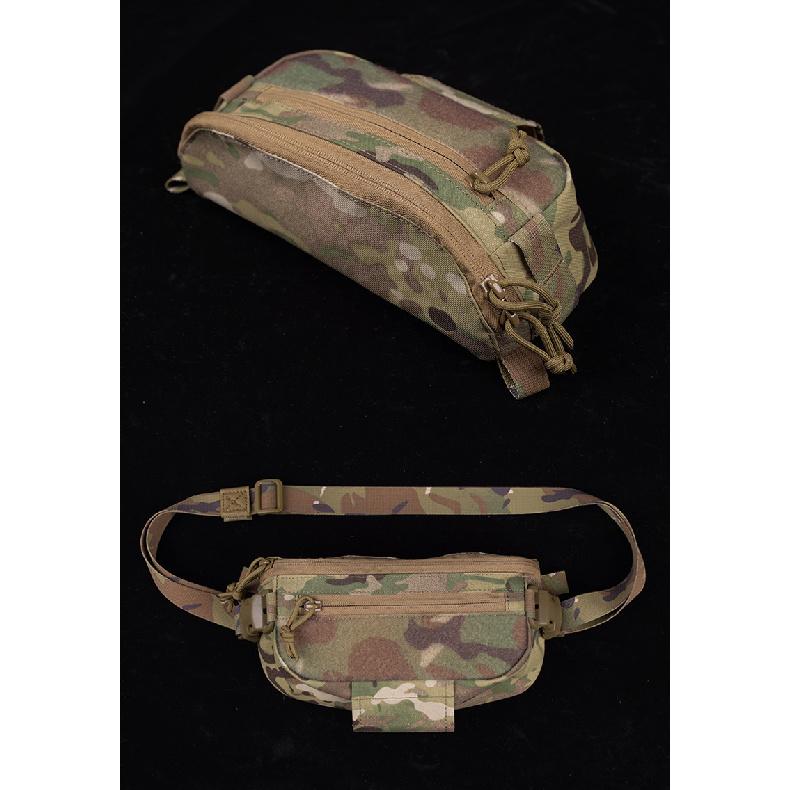 Small First Aid Kit Survival Gear Bag Multifunctional Tactical Bag Compact First Aid Kit MOLLE System Mounting