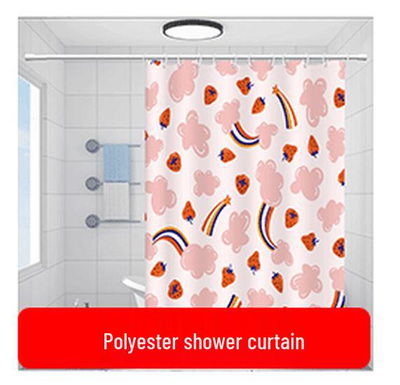 Retro Map Blackout Silk Curtain Divider for Bedroom