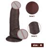 Black Oversized Realistic Dildo Stallion Soft Meat Stick Liquid Silicone Dildo Female Masturbation Orgasm Artifact Sex Toys